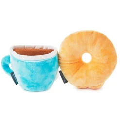 Hallmark Better Together Donut And Coffee Magnetic Plush, 5" -Hallmark Sales Donut and Coffee Magnetic Plush 1KID2092 03