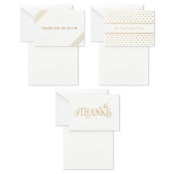 Hallmark Elegant Dimensions Boxed Blank Thank-You Notes Assortment, Pack Of 120 8 Hallmark Elegant Dimensions Boxed Blank Thank-You Notes Assortment, Pack Of 120 -Hallmark Sales Elegant Dimensions Assorted Boxed ThankYou Cards 5STZ1161 03