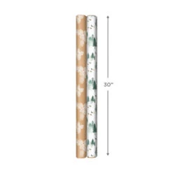 Hallmark Elegant Evergreens 2-Pack Holiday Wrapping Paper, 150 Sq. Ft. -Hallmark Sales Elegant Evergreens Holiday Wrapping Paper 5JXW1203 04