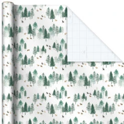 Hallmark Elegant Evergreens 2-Pack Holiday Wrapping Paper, 150 Sq. Ft. -Hallmark Sales Elegant Evergreens Holiday Wrapping Paper 5JXW1203 06