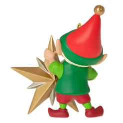 Hallmark North Pole Tree Trimmers Ornament -Hallmark Sales Elf With Christmas Tree Keepsake Ornament 1799QXR8069 06