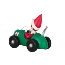 Hallmark The Elf On The Shelf® Race To The Finish Scout Elf™ Ornament -Hallmark Sales Elf on the Shelf in Race Car Keepsake Ornament 1799QXI7357 06