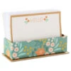 Hallmark Ivory Floral Flat Note Cards In Caddy, Box Of 40