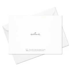 Hallmark Ivory Floral Flat Note Cards In Caddy, Box Of 40 -Hallmark Sales Floral SinglePanel Note Cards With Caddy 3CNT5048 07