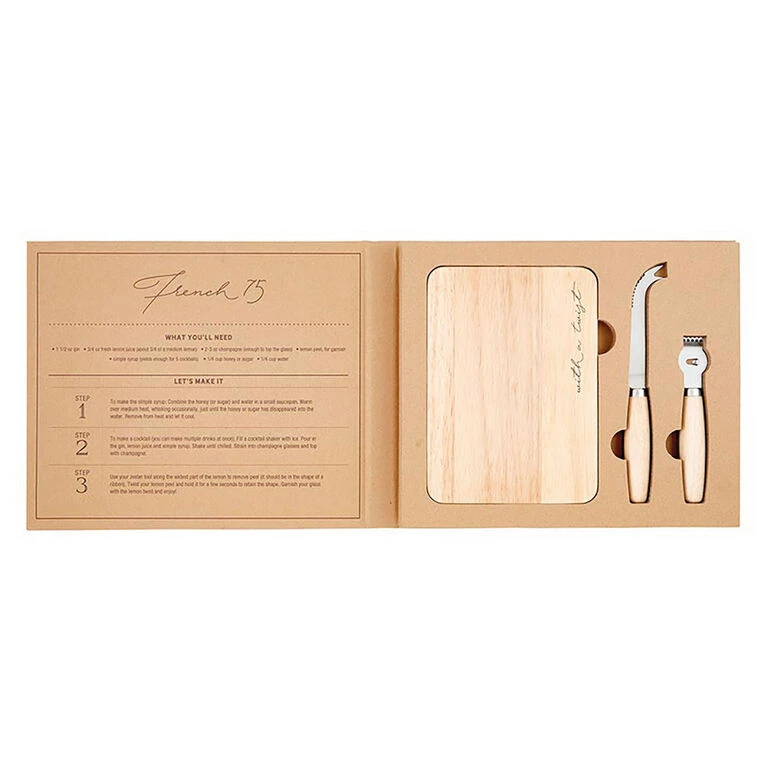 Garnish Tools In Cardboard Book Box, Set Of 3 3 Garnish Tools In Cardboard Book Box, Set Of 3 - Image 3