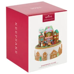 Hallmark Gingerbread Village Musical Ornament With Light And Motion -Hallmark Sales Gingerbread Village With Train Keepsake Ornament 6499QGO2687 04