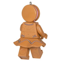 Hallmark Gingerbread Woman LEGO® Minifigure Ornament -Hallmark Sales Gingerbread Woman LEGO Minifig Keepsake Ornament 1699QXI7329 06