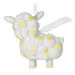 Hallmark Godchild 2023 Porcelain Ornament -Hallmark Sales Godchild Lamb Keepsake Ornament 1799QGO2609 06