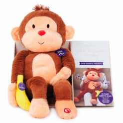 Hallmark Goin' Bananas Monkey Singing Stuffed Animal, 12" 8 Hallmark Goin' Bananas Monkey Singing Stuffed Animal, 12" -Hallmark Sales Goin Bananas Interactive Monkey Stuffed Animal With Sound 1PSB2187 04