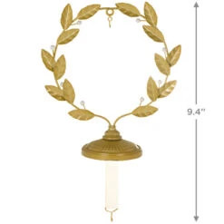 Hallmark Golden Wreath Metal Ornament And Stocking Hanger 8 Hallmark Golden Wreath Metal Ornament And Stocking Hanger -Hallmark Sales Gold Wreath Keepsake Ornament and Stocking Hanger 1QSB6287 03