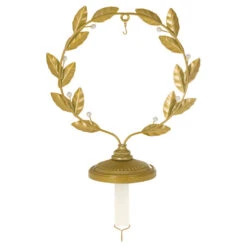 Hallmark Golden Wreath Metal Ornament And Stocking Hanger 11 Hallmark Golden Wreath Metal Ornament And Stocking Hanger -Hallmark Sales Gold Wreath Keepsake Ornament and Stocking Hanger 1QSB6287 06