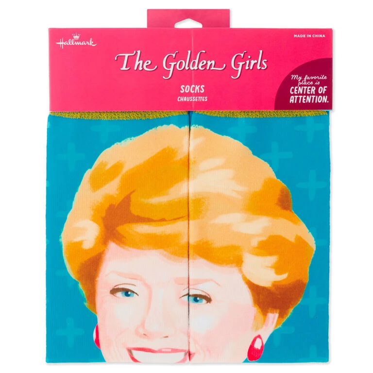 Hallmark Blanche The Golden Girls Center Of Attention Novelty Crew Socks 4 Hallmark Blanche The Golden Girls Center Of Attention Novelty Crew Socks - Image 4