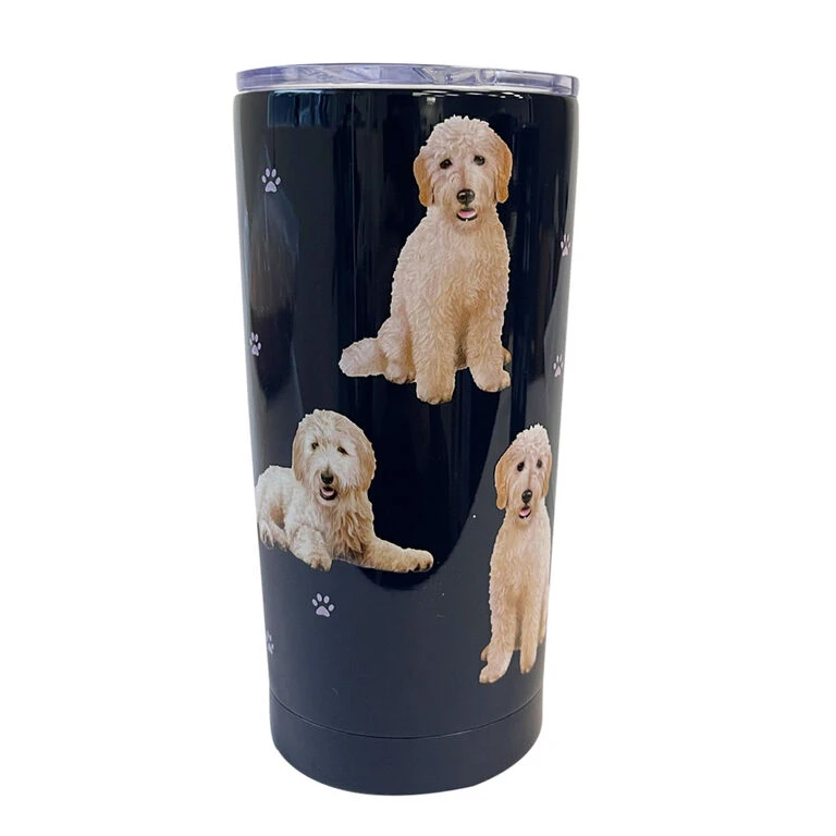 E&S Pets Goldendoodle Stainless Steel Tumbler, 20 Oz. 1 E&S Pets Goldendoodle Stainless Steel Tumbler, 20 Oz.