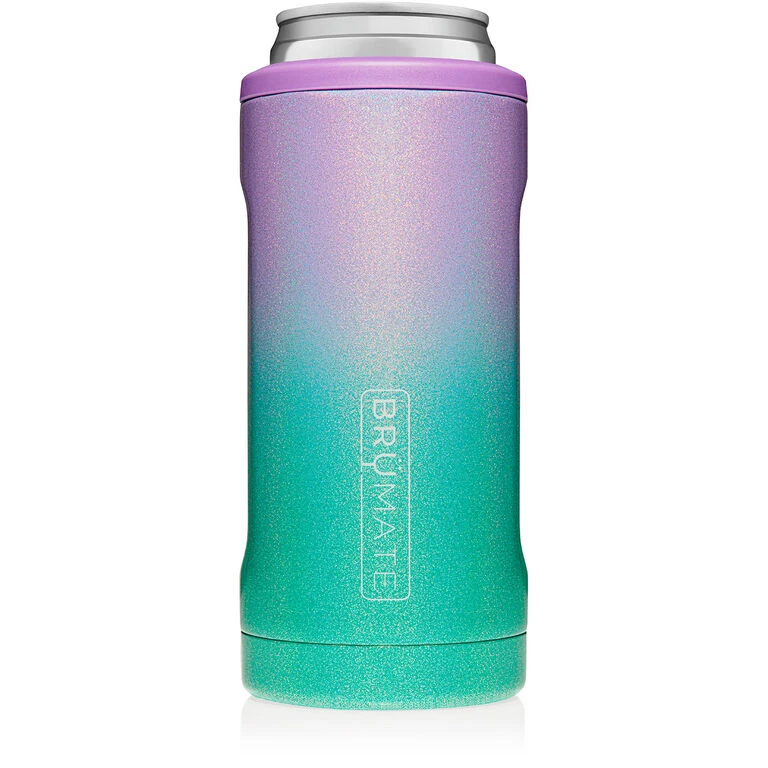BruMate Glitter Mermaid Stainless Steel Skinny Can Cooler, 12 Oz. 1 BruMate Glitter Mermaid Stainless Steel Skinny Can Cooler, 12 Oz.