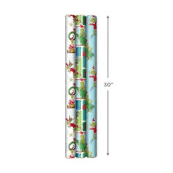 Hallmark Dr. Seuss™ Grinch 3-Pack Christmas Wrapping Paper Assortment, 105 Sq. Ft. 10 Hallmark Dr. Seuss™ Grinch 3-Pack Christmas Wrapping Paper Assortment, 105 Sq. Ft. -Hallmark Sales Grinch 3Pack Christmas Wrapping Paper 5JXW1211 04