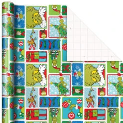 Hallmark Dr. Seuss™ Grinch 3-Pack Christmas Wrapping Paper Assortment, 105 Sq. Ft. 12 Hallmark Dr. Seuss™ Grinch 3-Pack Christmas Wrapping Paper Assortment, 105 Sq. Ft. -Hallmark Sales Grinch 3Pack Christmas Wrapping Paper 5JXW1211 06