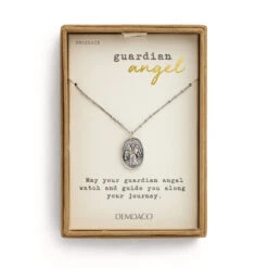 Demdaco Guardian Angel Charm Necklace, 18" 5 Demdaco Guardian Angel Charm Necklace, 18" -Hallmark Sales Guardian Angel Charm Necklace 1008100025 03