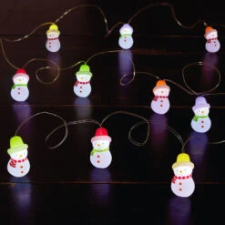 Hallmark Sales -Hallmark Sales Gumdrop Snowman Keepsake Christmas Light String 1QSB6279 02