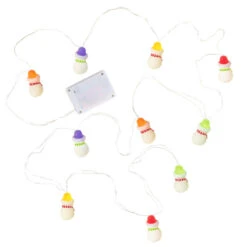 Hallmark Gumdrop Snowman 10-Light Christmas String Lights, 10' -Hallmark Sales Gumdrop Snowman Keepsake Christmas Light String 1QSB6279 06