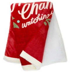 Hallmark Channel Red Oversized Blanket, 60x80 -Hallmark Sales Hallmark Channel FamilySized Blanket 1XKT3505 03