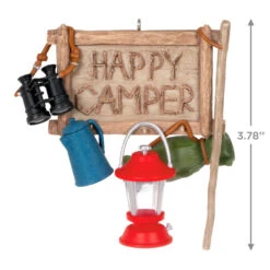 Hallmark Happy Camper Ornament -Hallmark Sales Happy Camper Sign and Gear Keepsake Ornament 1899QGO2917 03
