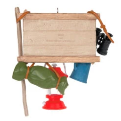 Hallmark Happy Camper Ornament -Hallmark Sales Happy Camper Sign and Gear Keepsake Ornament 1899QGO2917 06