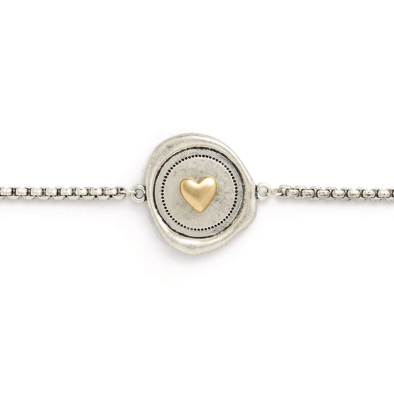 Demdaco Heart Charm Dear You My Love Bracelet 2 Demdaco Heart Charm Dear You My Love Bracelet - Image 2