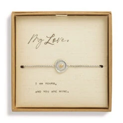 Demdaco Heart Charm Dear You My Love Bracelet 5 Demdaco Heart Charm Dear You My Love Bracelet -Hallmark Sales Heart Design Silver Charm Bracelet 1008060001 03