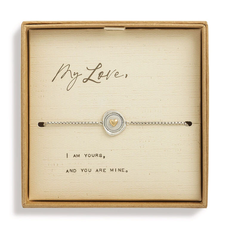 Demdaco Heart Charm Dear You My Love Bracelet 3 Demdaco Heart Charm Dear You My Love Bracelet - Image 3