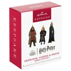 Hallmark Mini Harry Potter™ Hermione™, Hagrid™ And Snape™ Metal Ornaments, Set Of 3 -Hallmark Sales Hermione Hagrid Snape Keepsake Ornaments 2999QXM9259 06
