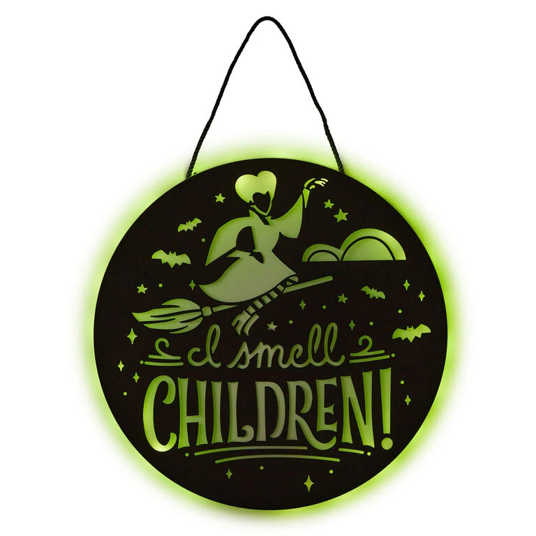 Hallmark Disney Hocus Pocus I Smell Children Porch Decor With Light 4 Hallmark Disney Hocus Pocus I Smell Children Porch Decor With Light - Image 4