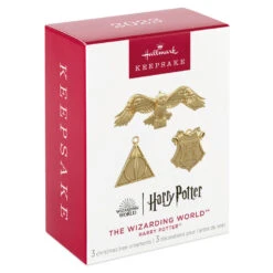 Hallmark Mini Harry Potter™ The Wizarding World™ Metal Ornaments, Set Of 3 16 Hallmark Mini Harry Potter™ The Wizarding World™ Metal Ornaments, Set Of 3 -Hallmark Sales Hogwarts Crest Owl Deathly Hallows Keepsake Ornaments 2199QXM9249 06