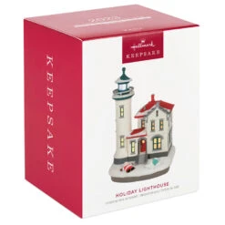 Hallmark Holiday Lighthouse 2023 Ornament With Light 9 Hallmark Holiday Lighthouse 2023 Ornament With Light -Hallmark Sales Holiday Lighthouse Keepsake Ornament 2799QXR8237 04