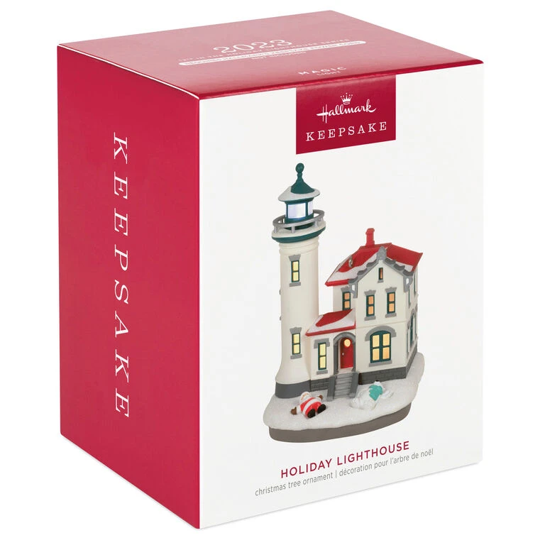 Hallmark Holiday Lighthouse 2023 Ornament With Light 4 Hallmark Holiday Lighthouse 2023 Ornament With Light - Image 4