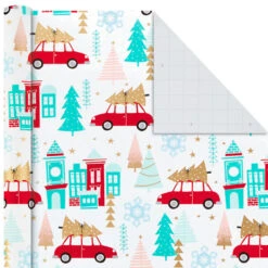 Hallmark Holiday Mix 4-Pack Christmas Wrapping Paper Assortment, 120 Sq. Ft. -Hallmark Sales Holiday Mix Assorted Christmas Wrapping Paper 5JXW1042 08