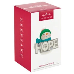 Hallmark Season Of Hope Snowman Ornament With Light -Hallmark Sales Hope Sparkly Snowman Keepsake Ornament 2999QGO2659 04