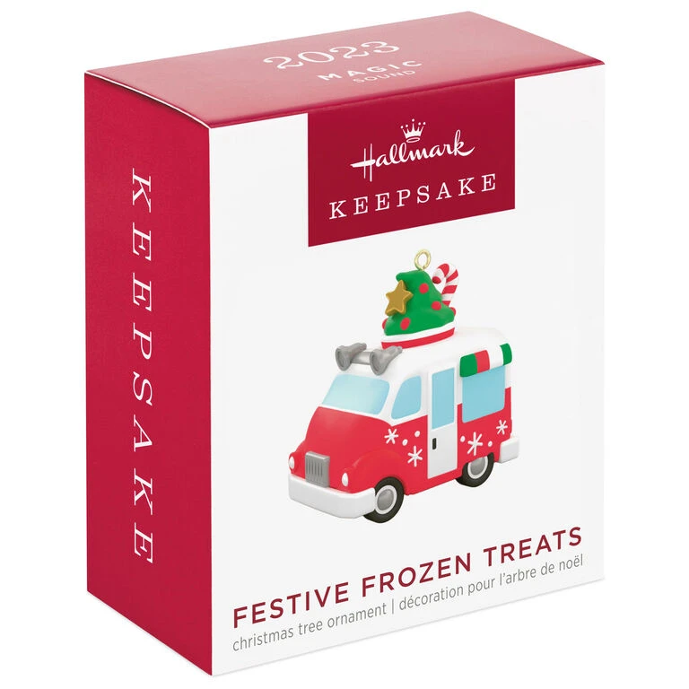 Hallmark Mini Festive Frozen Treats Ornament With Sound, 1.35" 4 Hallmark Mini Festive Frozen Treats Ornament With Sound, 1.35" - Image 4