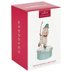 Hallmark Skating Snowball And Tuxedo Ornament With Motion 9 Hallmark Skating Snowball And Tuxedo Ornament With Motion -Hallmark Sales Ice Skating Polar Bear and Penguin Keepsake Ornament 3499QGO2677 04