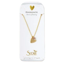 Rhodonite Intention Charm Necklace