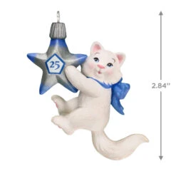 Hallmark Mischievous Kittens Special Edition 25th Anniversary Ornament 8 Hallmark Mischievous Kittens Special Edition 25th Anniversary Ornament -Hallmark Sales Kitten With 25th Star Keepsake Ornament 1799QXE3327 03