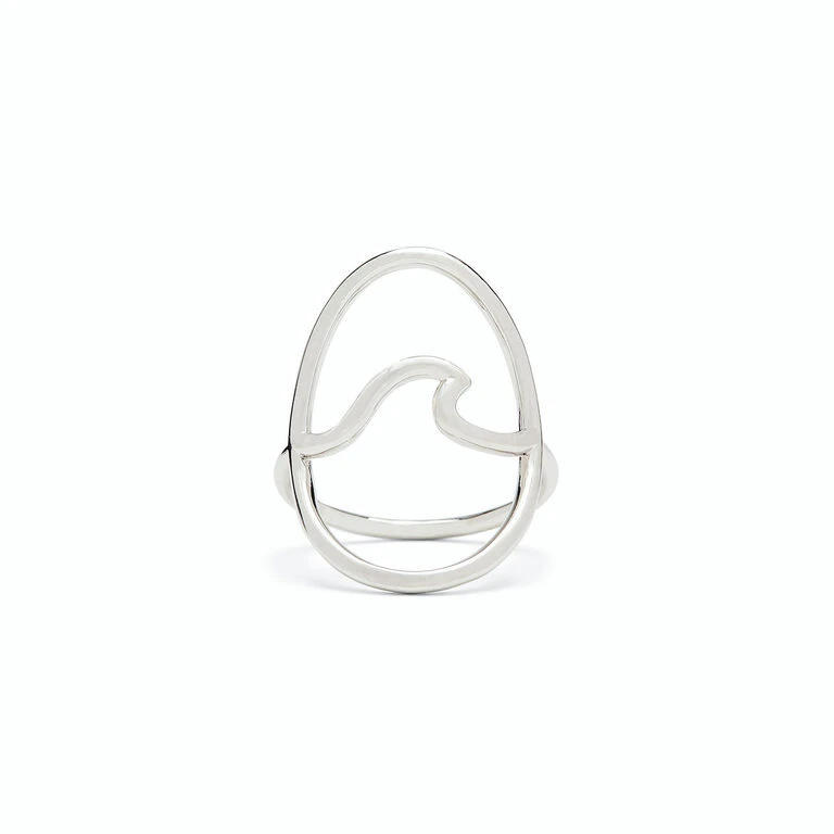 Pura Vida Statement Wave Silver Ring, Size 6 1 Pura Vida Statement Wave Silver Ring, Size 6