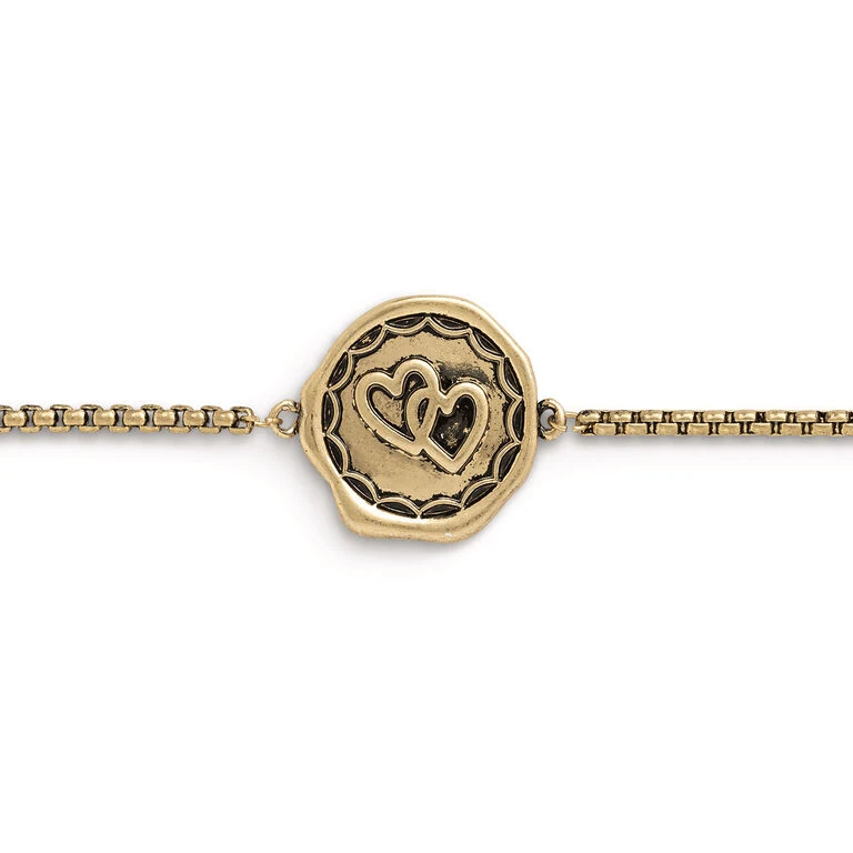 Demdaco Linked Hearts Charm Dear You Daughter Bracelet 2 Demdaco Linked Hearts Charm Dear You Daughter Bracelet - Image 2