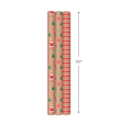 Hallmark Merry Kraft Prints 3-Pack Christmas Wrapping Paper, 90 Sq. Ft. 11 Hallmark Merry Kraft Prints 3-Pack Christmas Wrapping Paper, 90 Sq. Ft. -Hallmark Sales Merry Kraft Prints 3Pack Christmas Wrapping Paper 5JXW1050 04