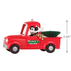 Hallmark Disney Mickey Mouse Mickey's Tree Farm 2023 Ornament -Hallmark Sales Mickey Christmas Tree Truck Keepsake Ornament 1999QXD6677 03