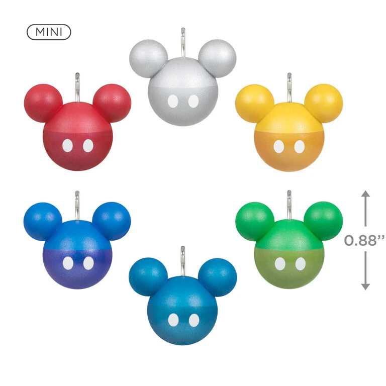 Hallmark Mini Disney Mickey Mouse Ornaments, Set Of 6 3 Hallmark Mini Disney Mickey Mouse Ornaments, Set Of 6 - Image 3