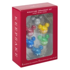 Hallmark Mini Disney Mickey Mouse Ornaments, Set Of 6 10 Hallmark Mini Disney Mickey Mouse Ornaments, Set Of 6 -Hallmark Sales Mickey Ears Balls Keepsake Ornaments 1599QSB6217 04