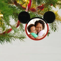 Hallmark Sales -Hallmark Sales Mickey Mouse Ears Shape Personalized Photo Ornament 2499QHE1962B3 02