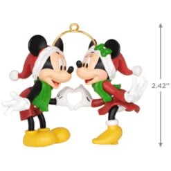 Hallmark Disney Mickey And Minnie A Season Of Love Ornament -Hallmark Sales Mickey and Minnie Hands Heart Keepsake Ornament 2099QXD6667 03