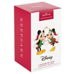 Hallmark Disney Mickey And Minnie A Season Of Love Ornament -Hallmark Sales Mickey and Minnie Hands Heart Keepsake Ornament 2099QXD6667 04