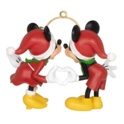 Hallmark Disney Mickey And Minnie A Season Of Love Ornament -Hallmark Sales Mickey and Minnie Hands Heart Keepsake Ornament 2099QXD6667 06
